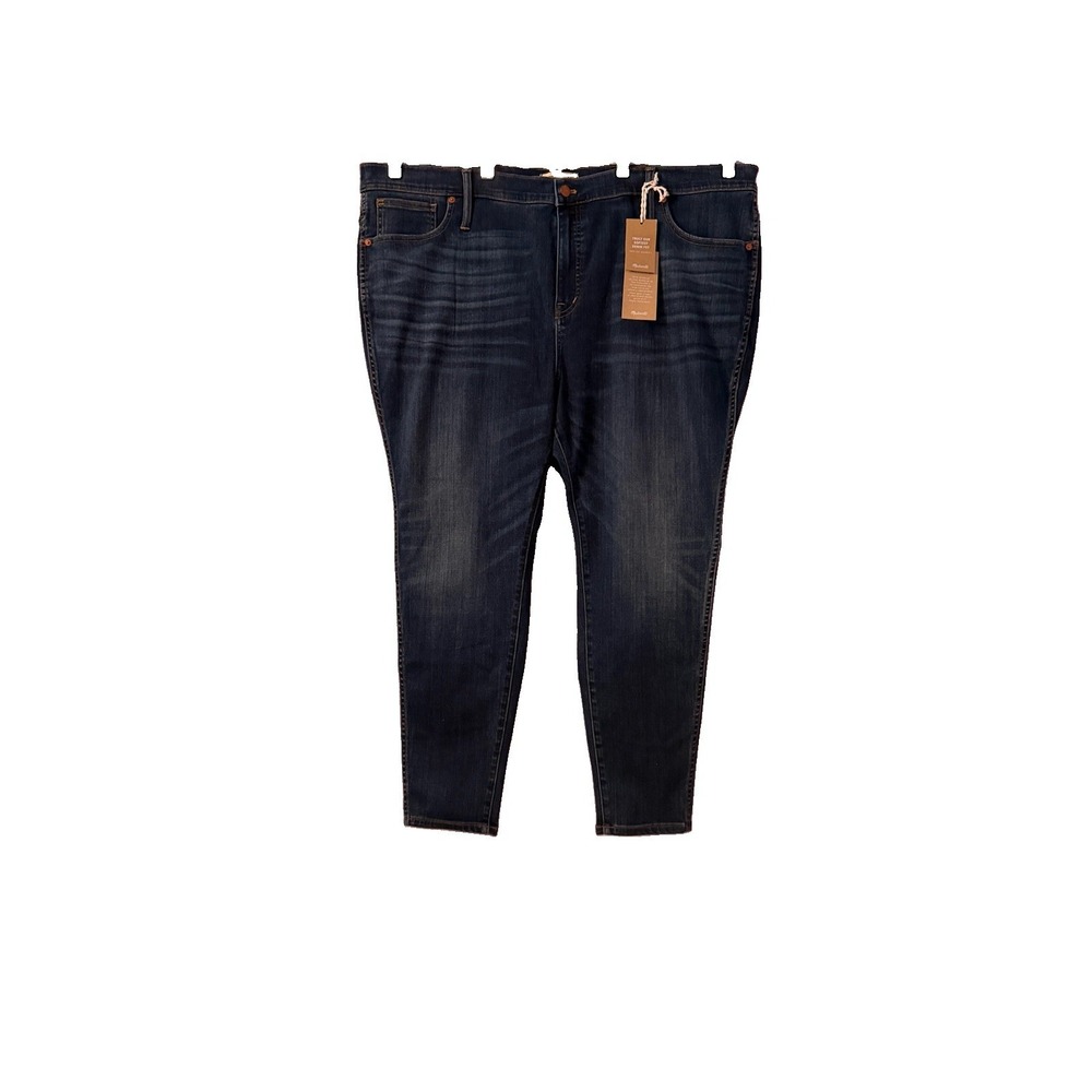Madewell 10" High Rise Skinny Jeans Womens 37 P Stretch Denim Dark Wash NWT